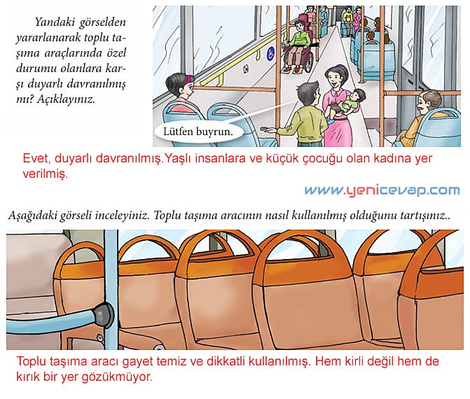4. Sınıf Trafik Güvenliği Kitabı Sayfa 40 41 42 43 44 Cevapları Meb