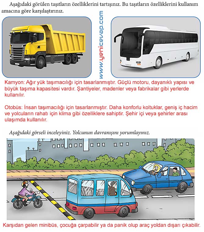 4. Sınıf Trafik Güvenliği Kitabı Sayfa 45 46 47 48 49 Cevapları Meb
