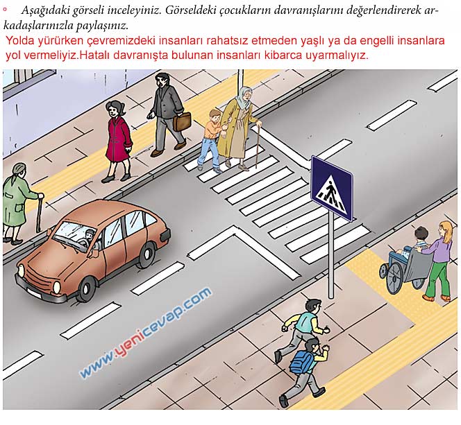 4. Sınıf Trafik Güvenliği Kitabı Sayfa 50 51 52 53 54 Cevapları Meb