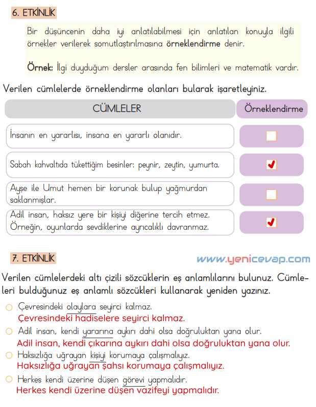 4. Sınıf Türkçe Kitabı Sayfa 98 99 100 101 Cevapları Meb