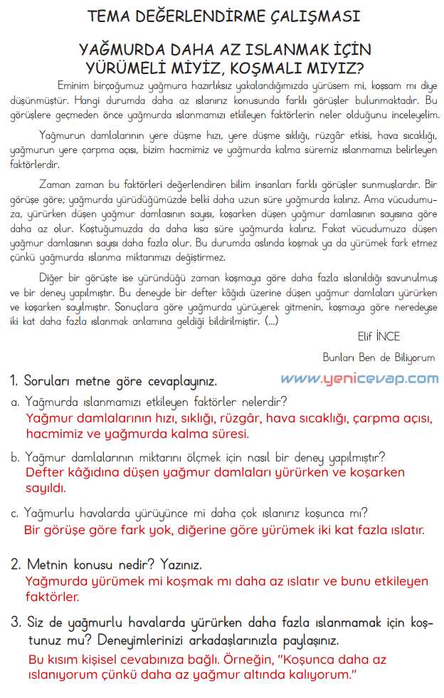 4. Sınıf Türkçe Kitabı Sayfa 133 134 135 Cevapları Meb