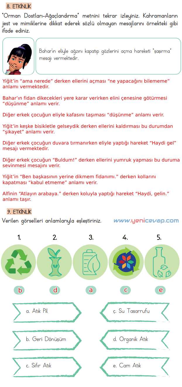 4. Sınıf Türkçe Kitabı Sayfa 154 155 156 Cevapları Meb