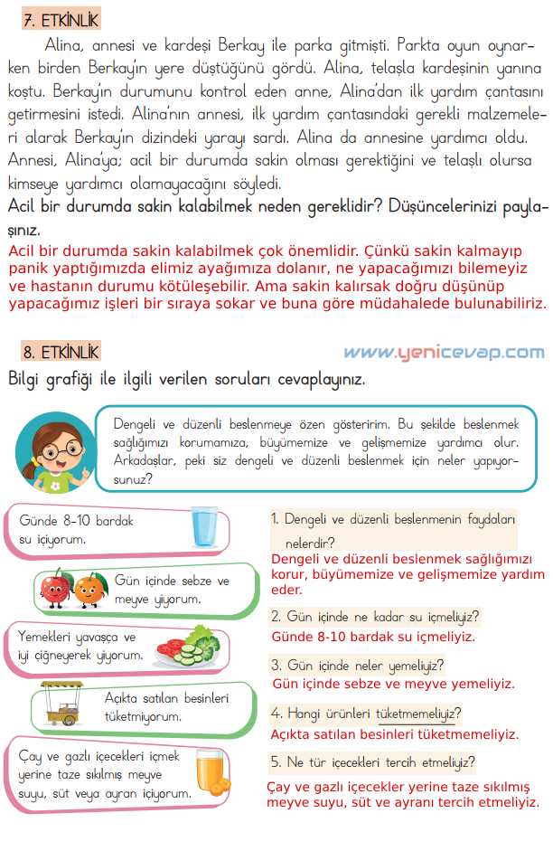 4. Sınıf Türkçe Kitabı Sayfa 234 236 237 238 Cevapları Meb