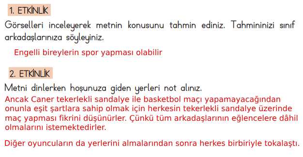 4. Sınıf Türkçe Kitabı Sayfa 239 240 241 242 243 Cevapları Meb