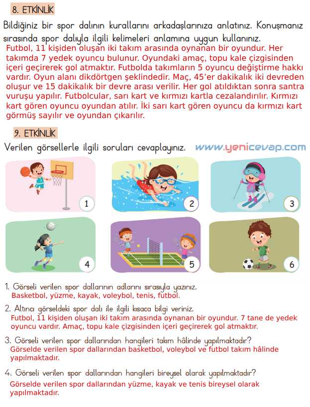 4. Sınıf Türkçe Kitabı Sayfa 239 240 241 242 243 Cevapları Meb