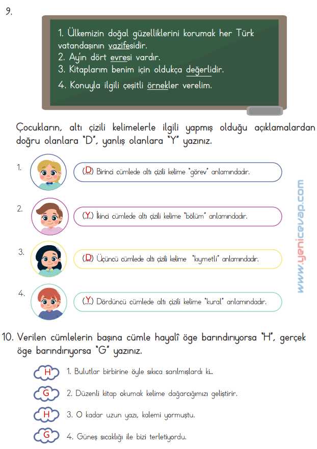 4. Sınıf Türkçe Kitabı Sayfa 38 39 40 41 Cevapları Meb