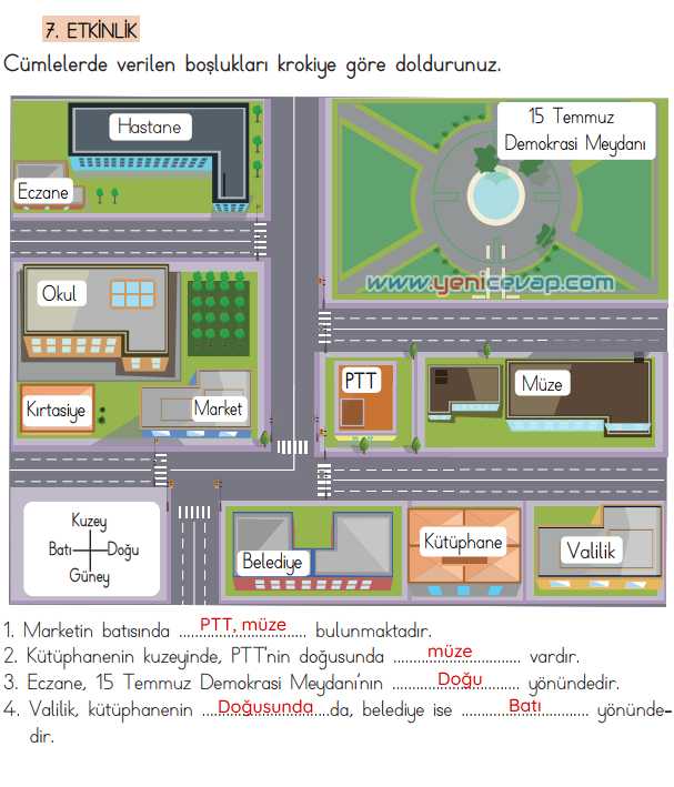 4. Sınıf Türkçe Kitabı Sayfa 64 65 66 67 68 Cevapları Meb