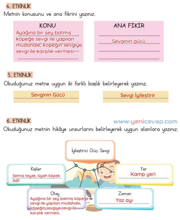 4. Sınıf Türkçe Kitabı Sayfa 75 78 80 81 Cevapları Meb