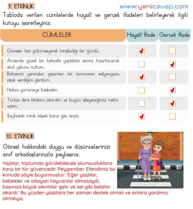 4. Sınıf Türkçe Kitabı Sayfa 82 83 84 85 86 Cevapları Meb