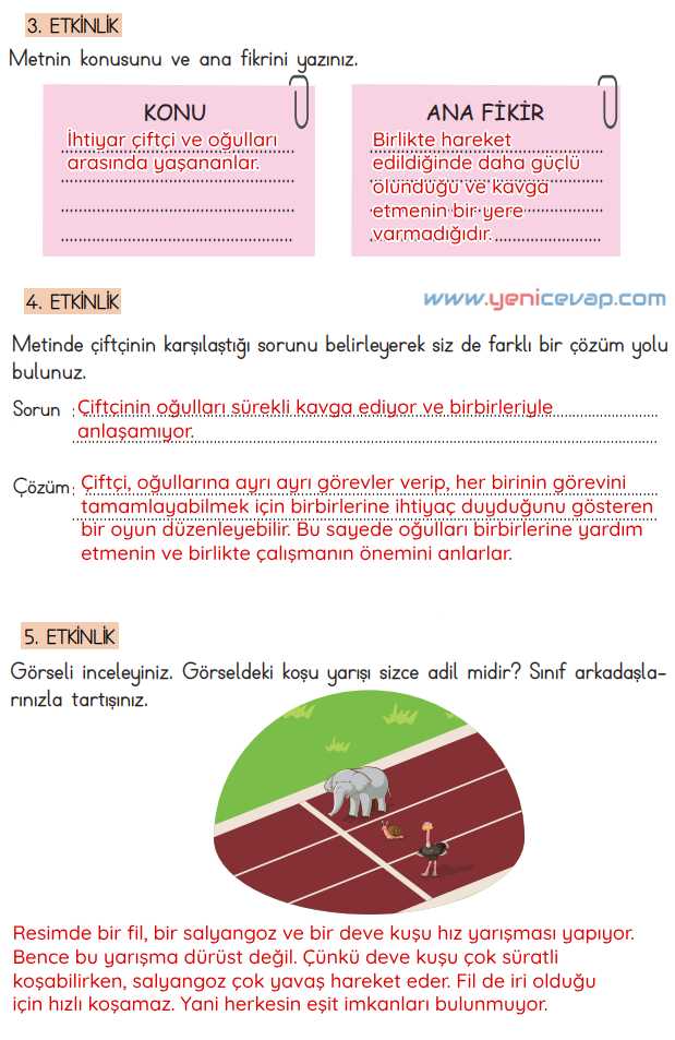 4. Sınıf Türkçe Kitabı Sayfa 98 99 100 101 Cevapları Meb