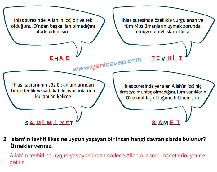 5. Sınıf Din Kültürü Kitabı Sayfa 44 45 46 47 48 49 Cevapları Meb