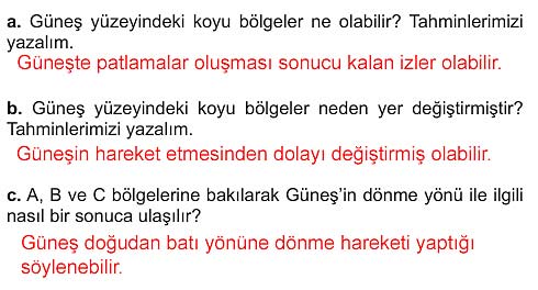 5. Sınıf Fen Bilimleri 1. Kitap Sayfa 18 19 20 22 23 Cevapları Meb
