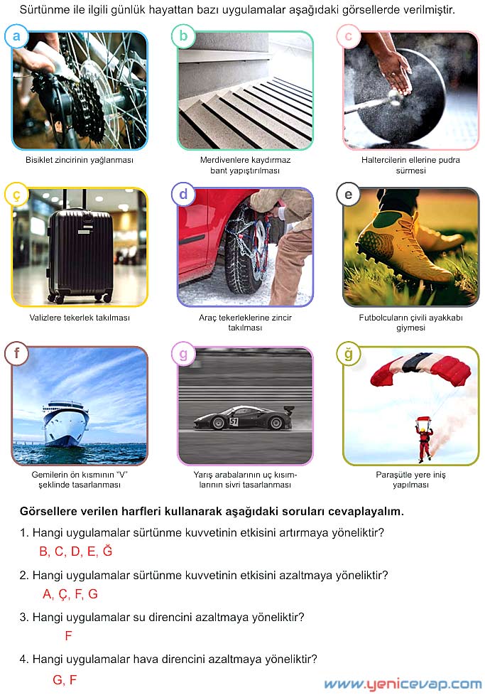 5. Sınıf Fen Bilimleri 1. Kitap Sayfa 92 93 94 95 96 Cevapları Meb