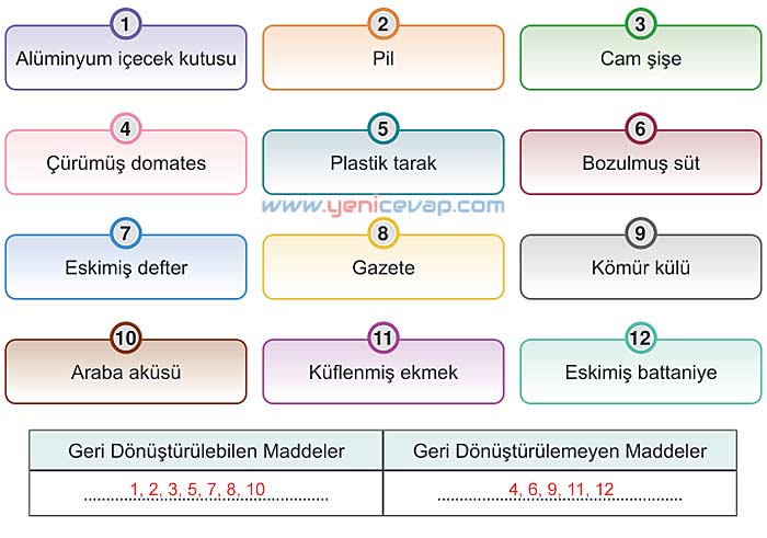 5. Sınıf Fen Bilimleri 2. Kitap Sayfa 136 137 138 139 140 144 146 Cevapları Meb