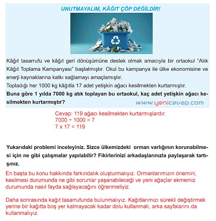 5. Sınıf Matematik 1. Kitap Sayfa 111 113 114 115 Cevapları Meb