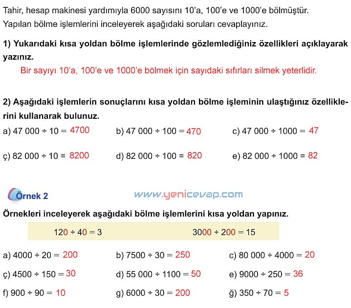 5. Sınıf Matematik 1. Kitap Sayfa 128 129 130 131 Cevapları Meb