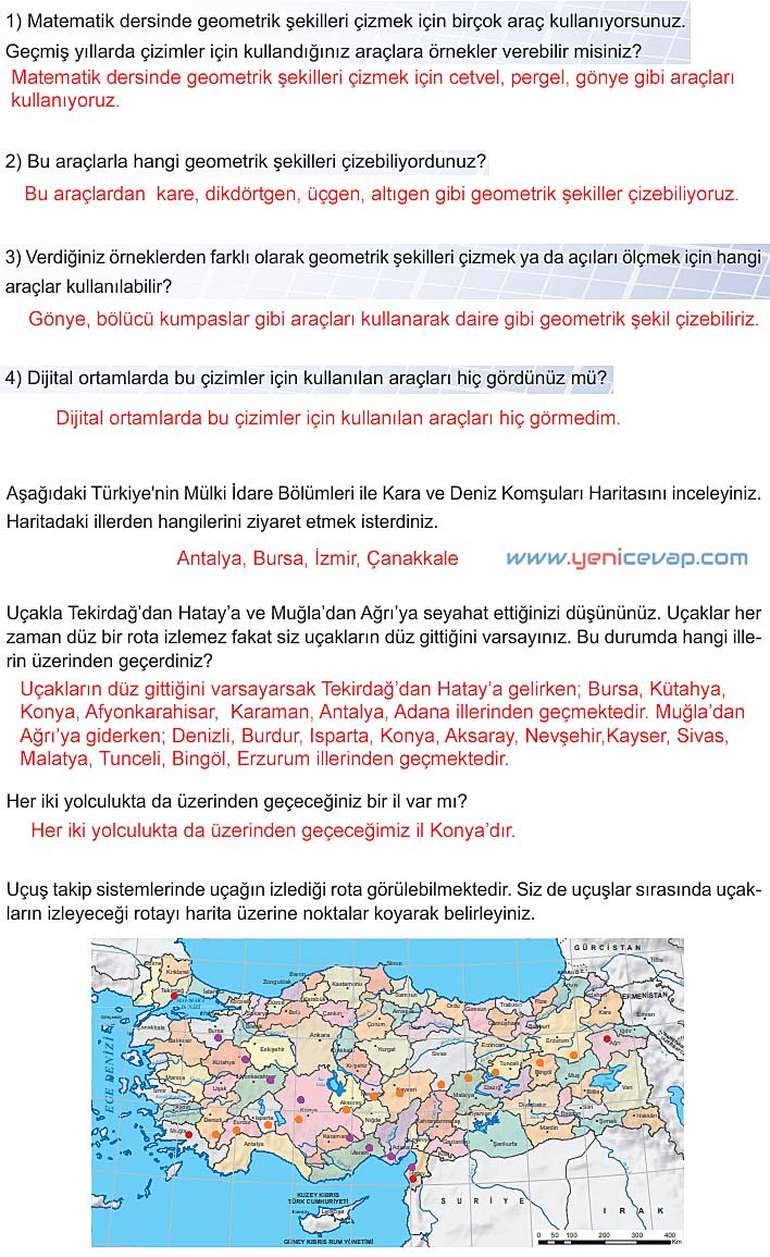 5. Sınıf Matematik 1. Kitap Sayfa 14 15 16 17 18 Cevapları Meb