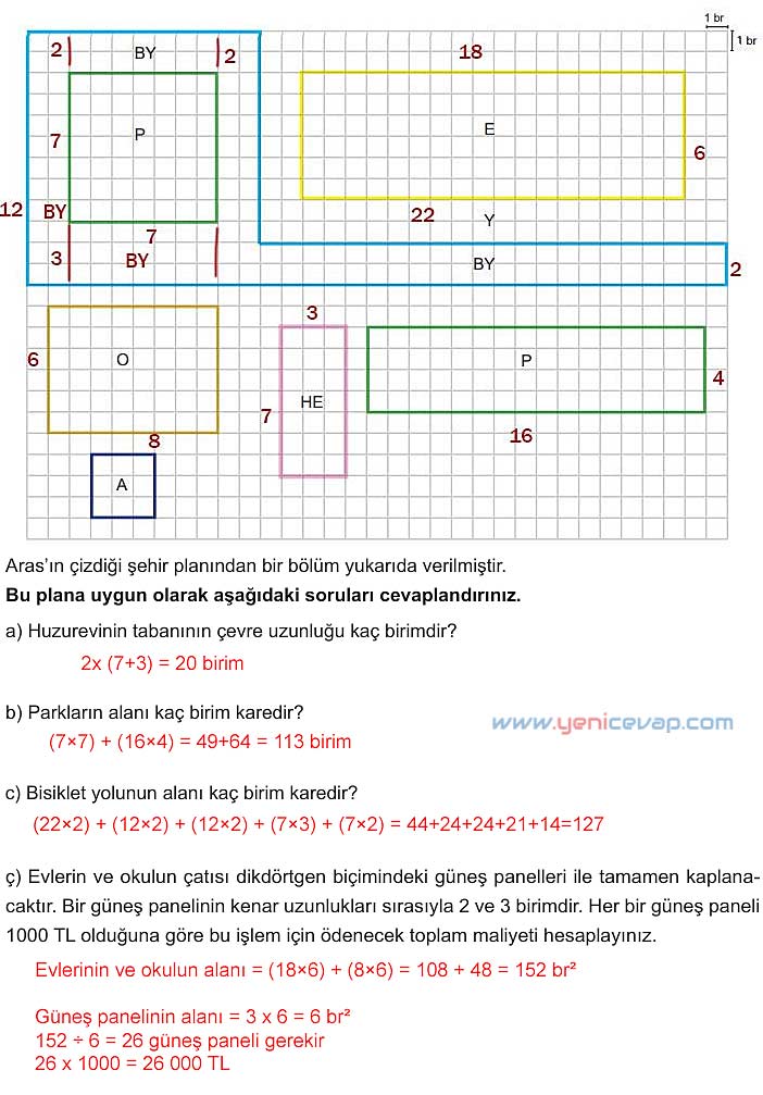 5. Sınıf Matematik 1. Kitap Sayfa 158 159 161 162 Cevapları Meb