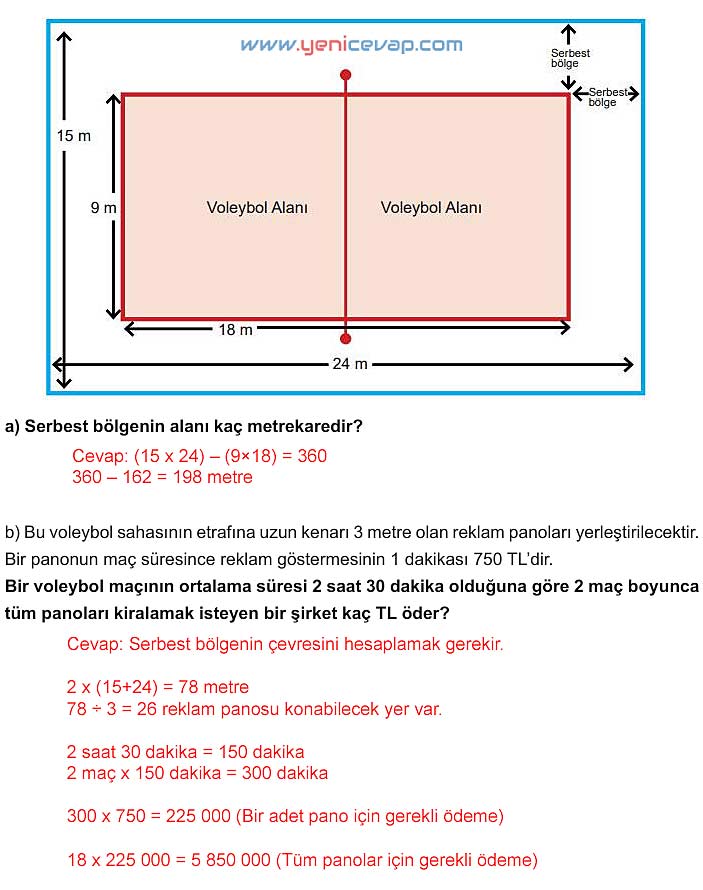 5. Sınıf Matematik 1. Kitap Sayfa 158 159 161 162 Cevapları Meb