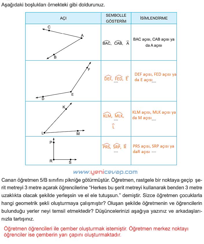 5. Sınıf Matematik 1. Kitap Sayfa 24 26 27 29 Cevapları Meb