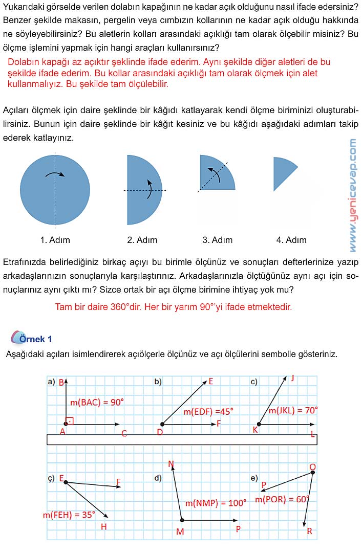 5. Sınıf Matematik 1. Kitap Sayfa 35 36 39 41 Cevapları Meb