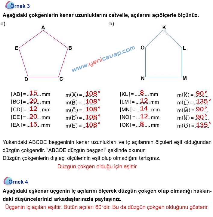 5. Sınıf Matematik 1. Kitap Sayfa 65 66 67 68 Cevapları Meb