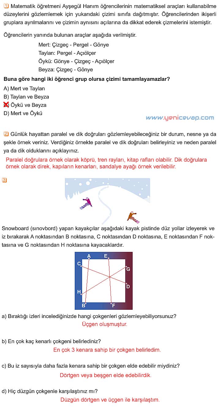 5. Sınıf Matematik 1. Kitap Sayfa 83 84 86 87 Cevapları Meb