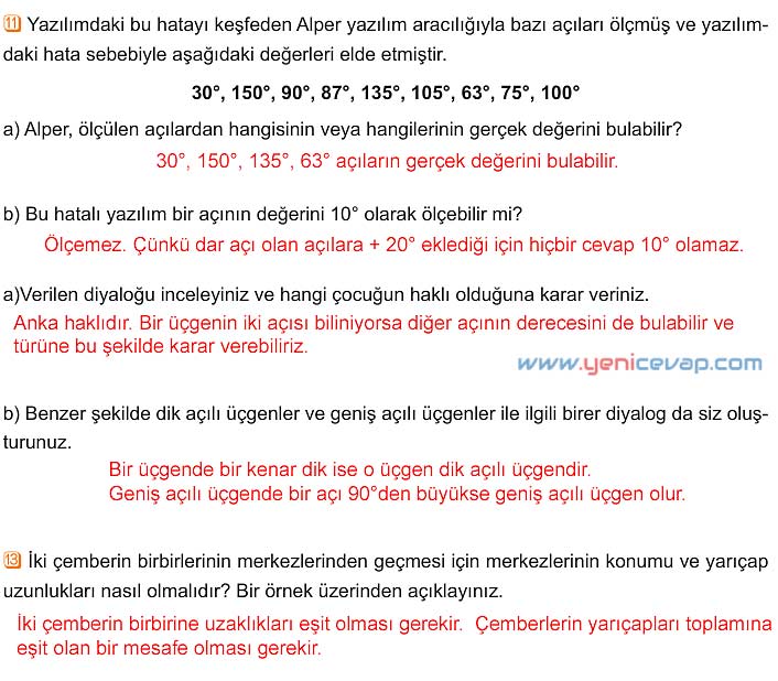5. Sınıf Matematik 1. Kitap Sayfa 89 90 91 96 Cevapları Meb