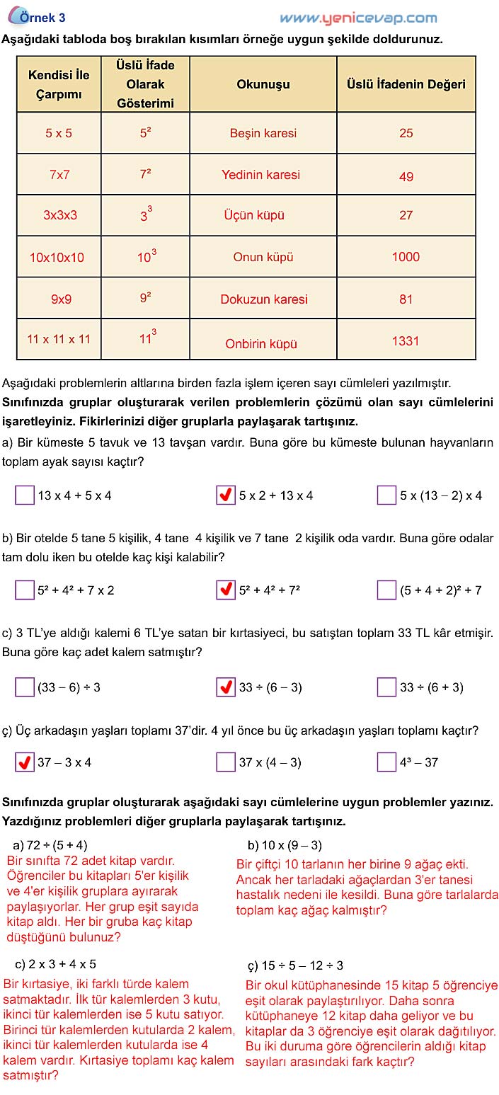 5. Sınıf Matematik 2. Kitap Sayfa 130 131 132 133 134 Cevapları Meb