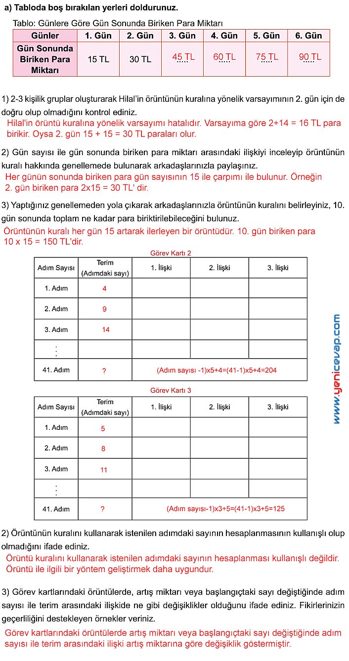 5. Sınıf Matematik 2. Kitap Sayfa 139 141 142 143 144 Cevapları Meb