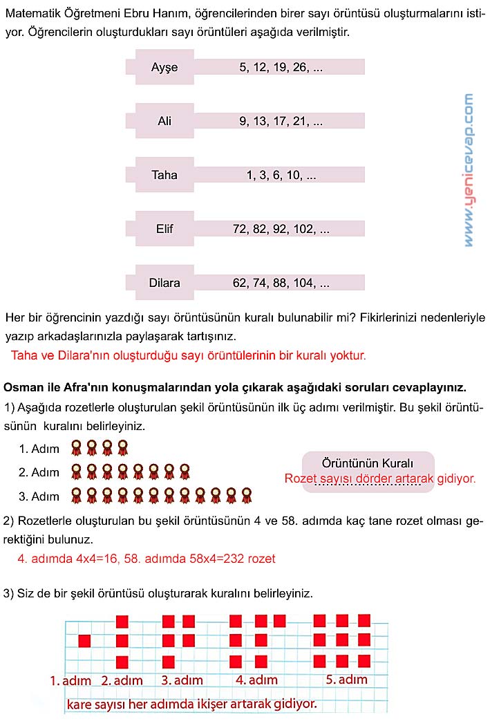 5. Sınıf Matematik 2. Kitap Sayfa 139 141 142 143 144 Cevapları Meb