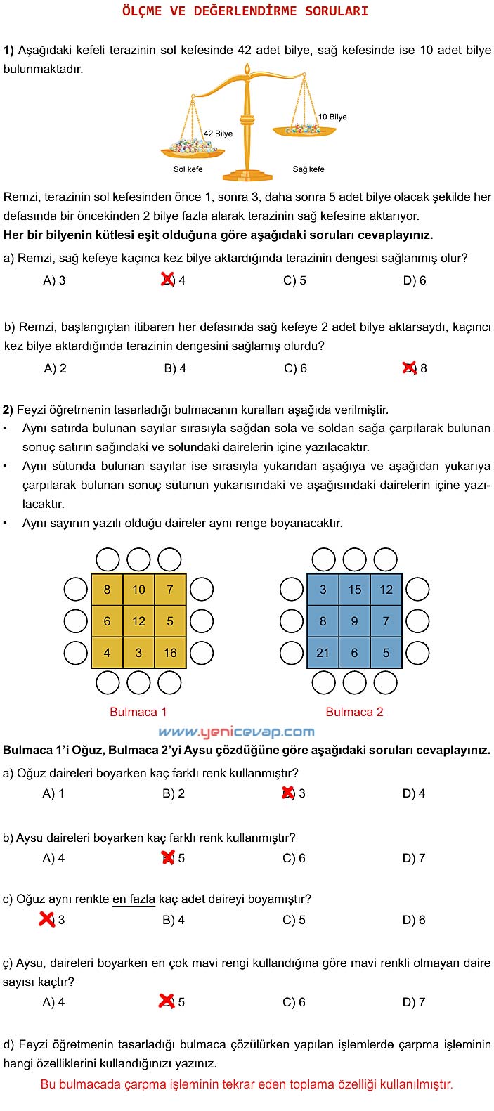 5. Sınıf Matematik 2. Kitap Sayfa 160 161 162 163 166 167 Cevapları Meb