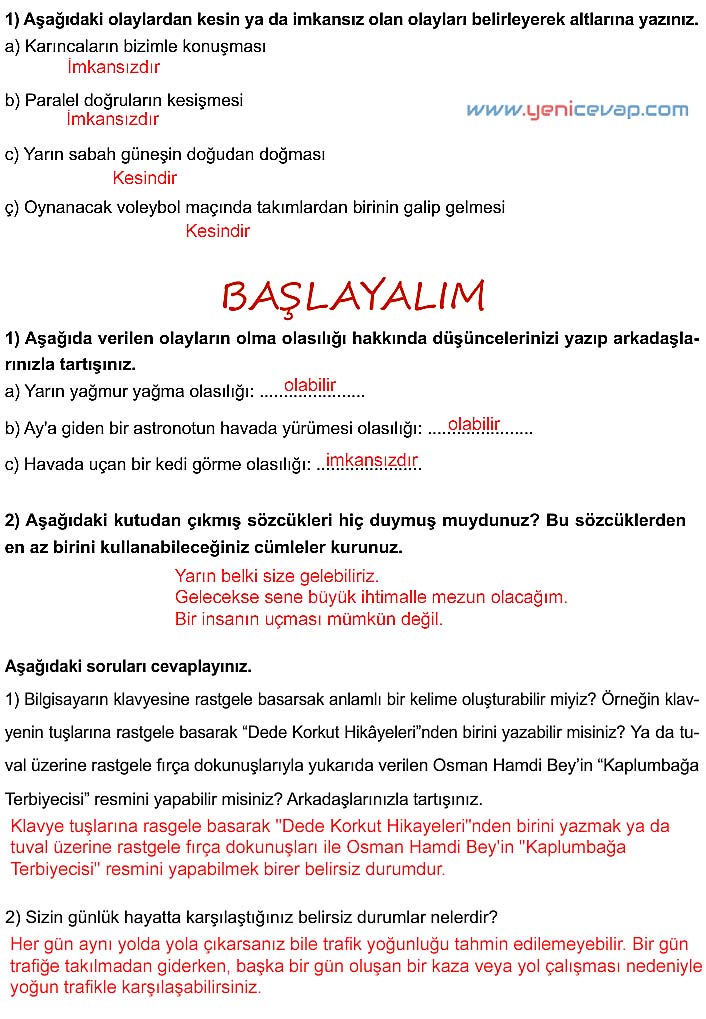 5. Sınıf Matematik 2. Kitap Sayfa 160 161 162 163 166 167 Cevapları Meb