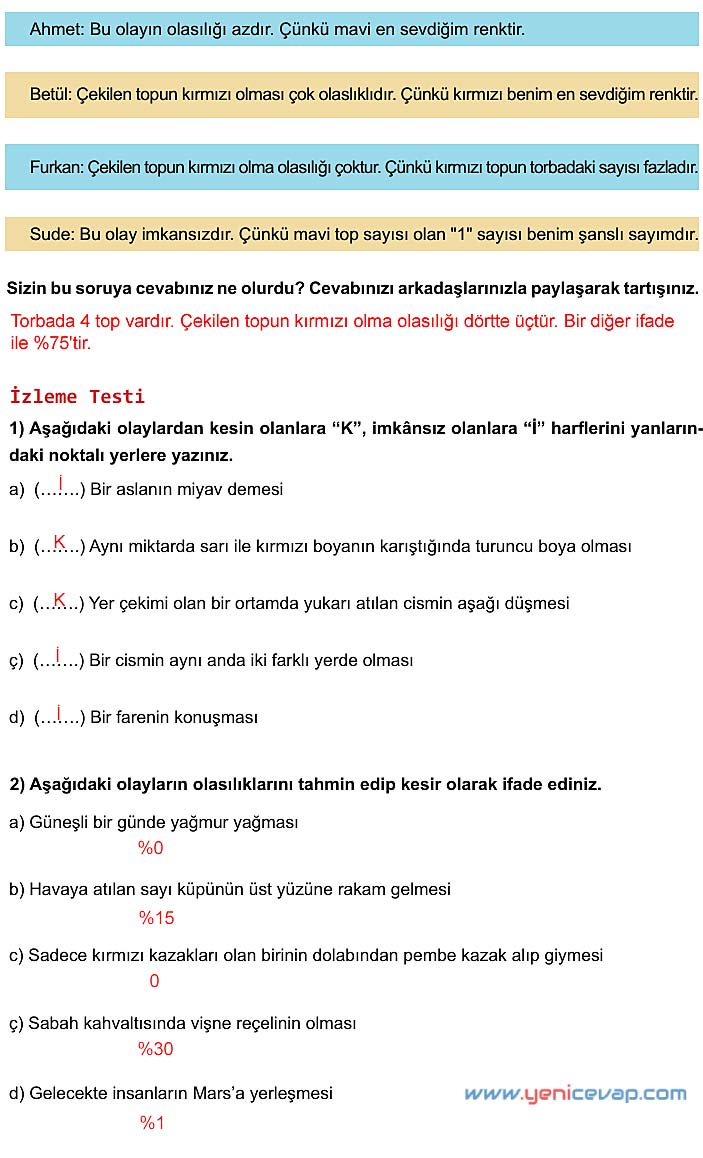 5. Sınıf Matematik 2. Kitap Sayfa 168 169 170 171 172 Cevapları Meb