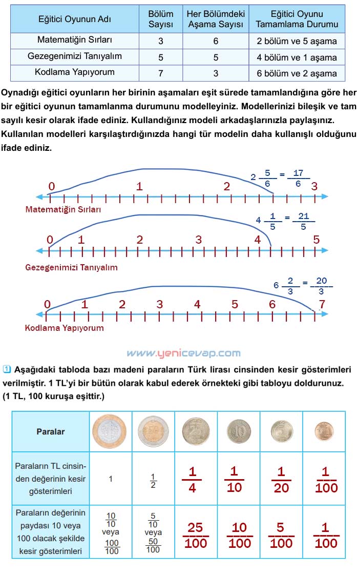 5. Sınıf Matematik 2. Kitap Sayfa 18 19 20 21 Cevapları Meb