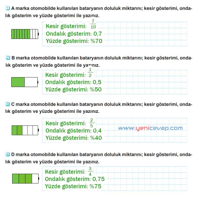 5. Sınıf Matematik 2. Kitap Sayfa 30 31 32 33 Cevapları Meb