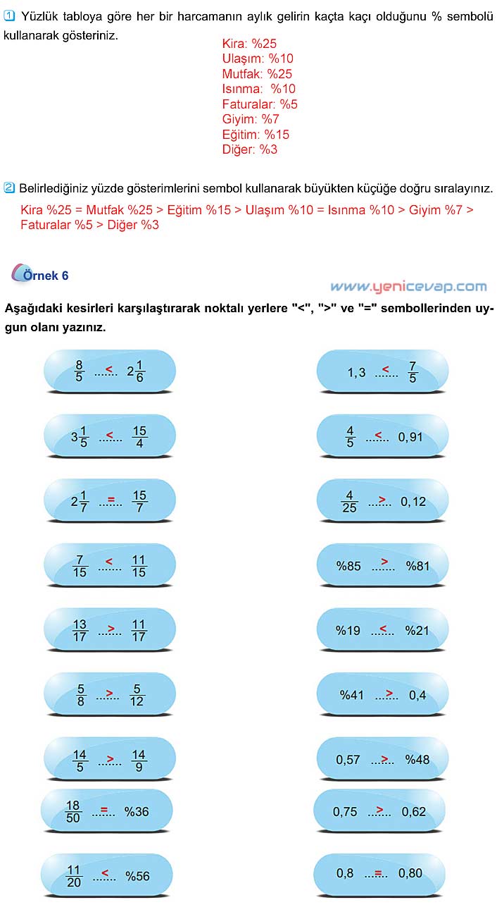 5. Sınıf Matematik 2. Kitap Sayfa 42 43 44 45 46 Cevapları Meb
