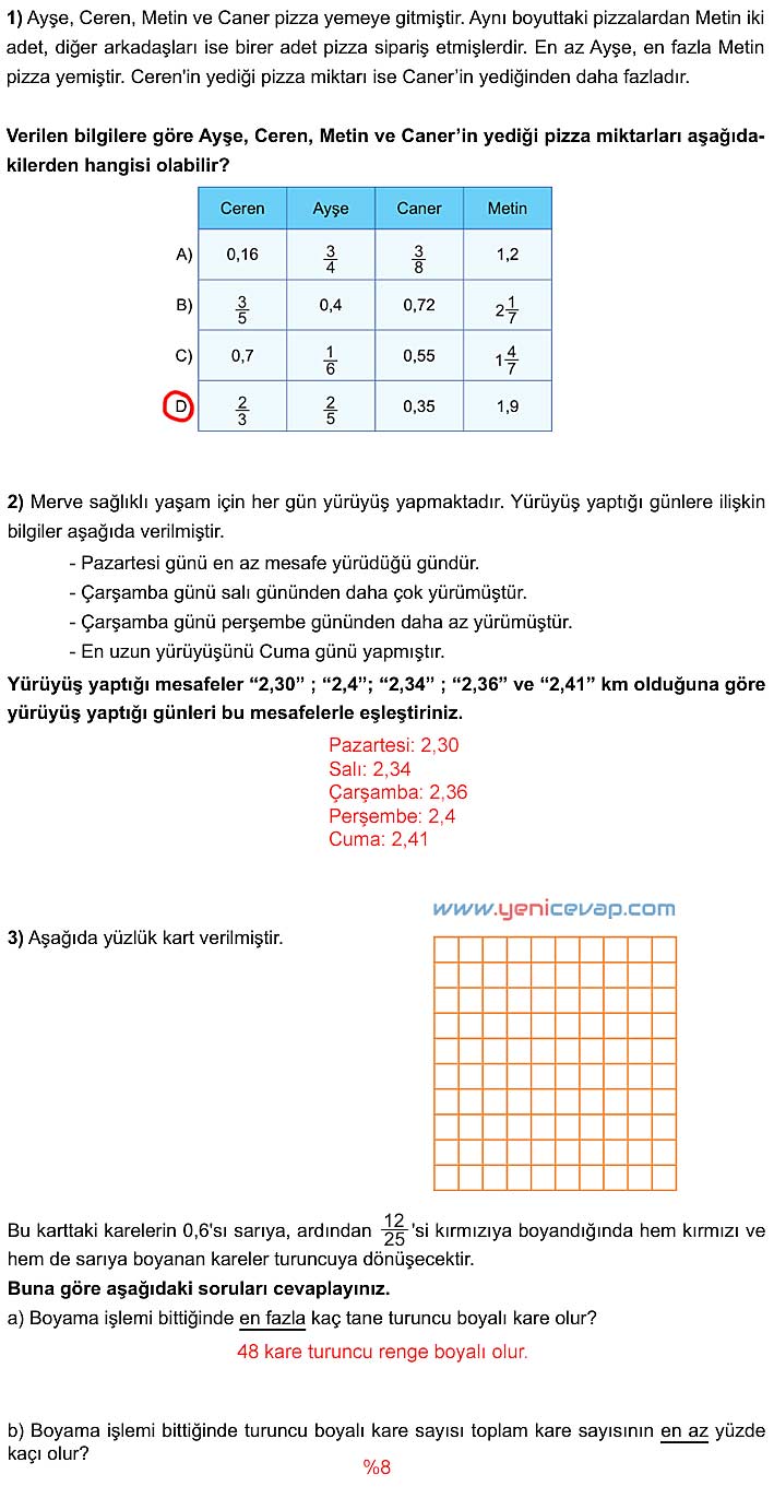 5. Sınıf Matematik 2. Kitap Sayfa 47 48 49 50 52 53 Cevapları Meb