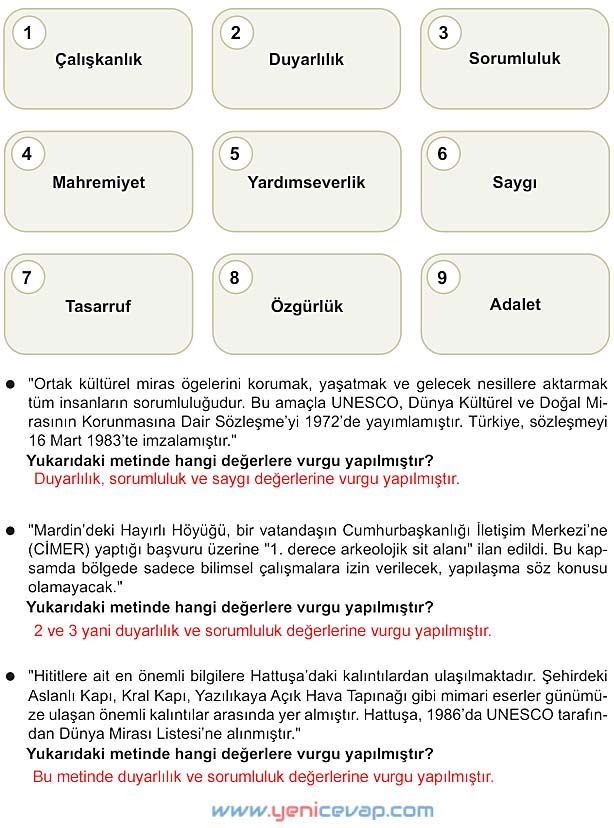 5. Sınıf Sosyal Bilgiler 1. Kitap Sayfa 141 142 143 144 145 146 147 Cevapları Meb