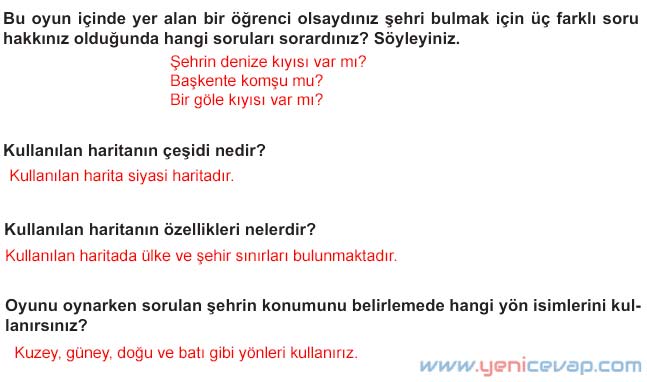 5. Sınıf Sosyal Bilgiler 1. Kitap Sayfa 45 46 47 50 51 Cevapları Meb