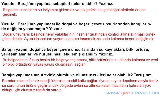 5. Sınıf Sosyal Bilgiler 1. Kitap Sayfa 62 63 64 65 66 68 69 70 71 Cevapları Meb