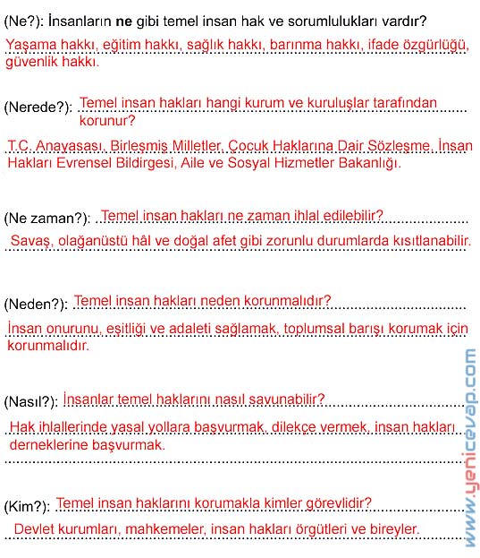 5. Sınıf Sosyal Bilgiler 2. Kitap Sayfa 37 39 40 41 42 47 48 Cevapları Meb