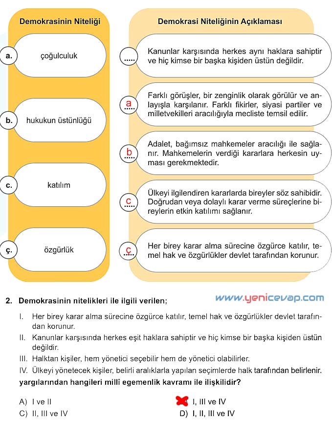 5. Sınıf Sosyal Bilgiler 2. Kitap Sayfa 62 63 64 65 68 69 Cevapları Meb