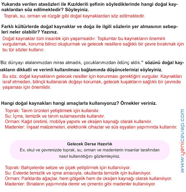 5. Sınıf Sosyal Bilgiler 2. Kitap Sayfa 62 63 64 65 68 69 Cevapları Meb