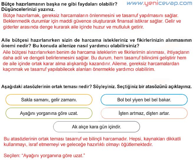 5. Sınıf Sosyal Bilgiler 2. Kitap Sayfa 81 84 85 86 87 88 89 91 92 Cevapları Meb