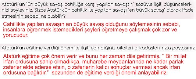5. Sınıf Türkçe 1. Kitap Sayfa 94 95 96 97 98 100 Cevapları Meb