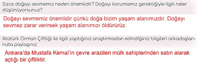 5. Sınıf Türkçe 1. Kitap Sayfa 117 120 122 123 124 125 Cevapları Meb