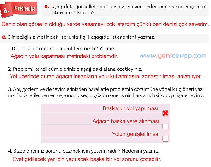 5. Sınıf Türkçe 1. Kitap Sayfa 126 127 129 130 131 Cevapları Meb