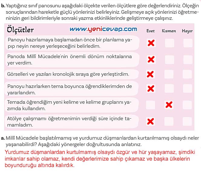 5. Sınıf Türkçe 1. Kitap Sayfa 126 127 129 130 131 Cevapları Meb