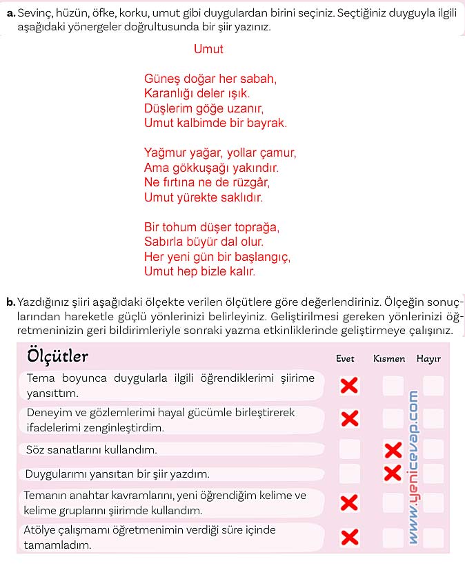 5. Sınıf Türkçe 1. Kitap Sayfa 179 180 183 184 185 Cevapları Meb